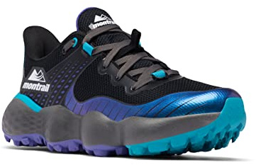 Columbia Womens Montrail Trinity MX Trail Running Shoe, Black/White, 7