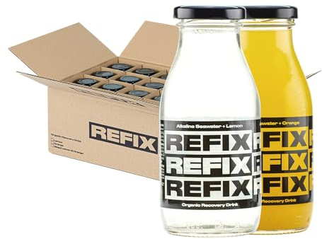 REFIX Mixed Orange & Lemon 24 Bottles 265ml - Organic Recovery Drink