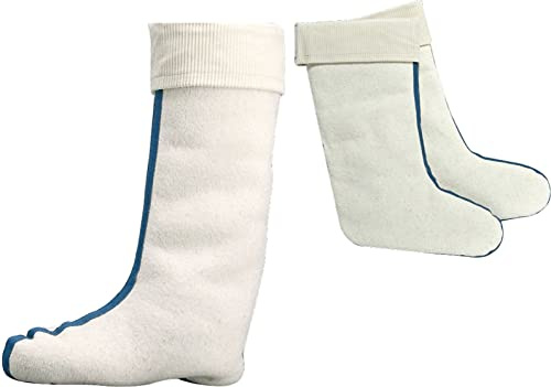 Wowerat 1 paire de bottes avec doublure en laine d'agneau - Intérieur : 100 % laine vierge, Blanc., 41-42