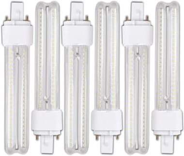 COUSON Lampadina PLC LED 15 W luce fredda 6000 K G24d-3 2 Pin 1350 lm A+, non dimmerabile, confezione da 6
