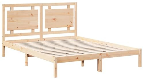 vidaXL Giroletto Extra Lungo Senza Materasso 160x210 cm Legno Massello, mobili Camera da Letto, Letto Matrimoniale, giroletto in Legno, Letto