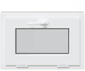 vidaXL Basement Tilt Window Anthracite PVC 60x40 cm