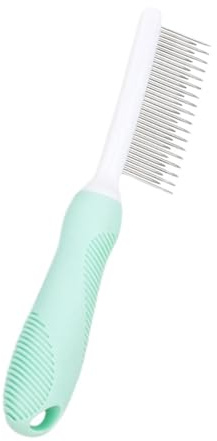 1 Pièces Outil Toilettage Démêlant, Brosse Chiens à Poils Longs, Peigne Chat, Peigne à Démêler Animaux, Peigne Démêlant Animaux Compagnie, pour Démêler Les Poils Emmêlés (Vert)