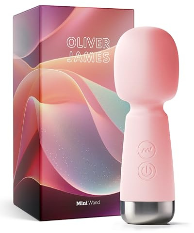 Oliver James Vibrator for Women - Mini Vibrator Wand Adult Sex Toys and Adult Toys | 5 Patterns and 5 Speeds Women Sex Toys | Sex Toy and Gifts - Pastel Pink
