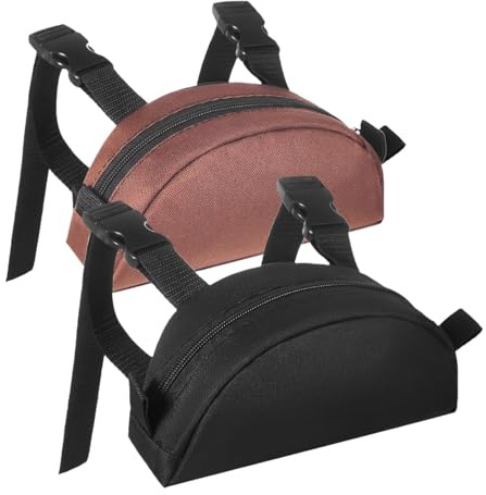 Folpus Sacoche de Selle pour Cheval avec Poche pour pommeau, en Tissu Oxford, pour Votre équipement équestre et Vos randonnées équestres, Noir et Marron
