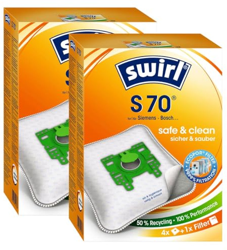 2 x Swirl S 70 MP Plus AirSpace StaubsaugerbeutelStaubbeutel Microvlies