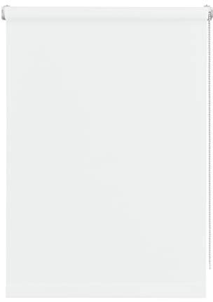 Deco Company 36258 Mini-Rollo Tone zum Klemmen, Tageslicht-Rollo, Blickdicht, Alle Montage-Teile inklusive, Weiß, 75 x 150 cm