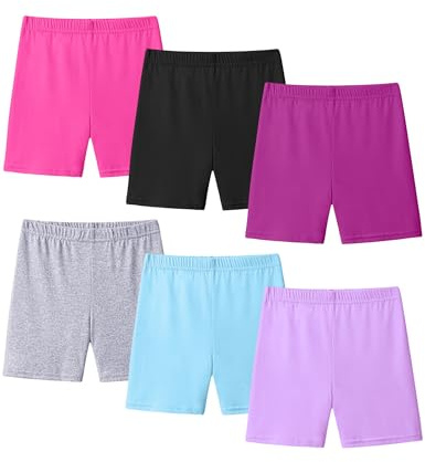 KEREDA Mallas Cortas Niñas Pantalon Cortos Short Pantalones Pantalón Leggings Pack de 6, B 2-3 años