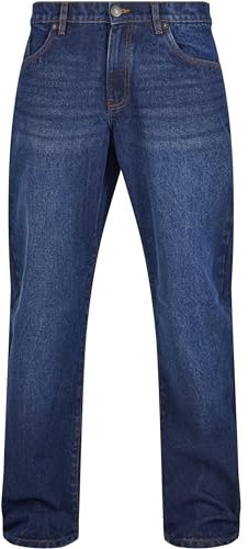 Urban Classics Herren Jeans Heavy Ounce Straight Fit Jeans, lässige Jeans für Männer, Straight Leg, Loose Fit, erhältlich