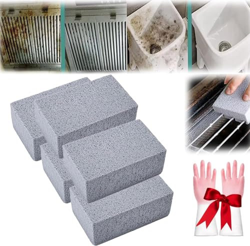 Piedra de puntuación para limpieza de horno, limpiador de horno de estufa, resistente, para eliminar manchas difíciles de cocina, inodoro, plancha, estantes (5 piezas)