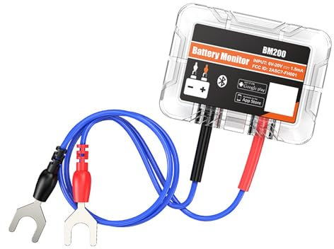 Psdndeww Analyseur de diagnostic de batterie de véhicule facile à utiliser 12 V Testeur de batterie multifonction pour l'entretien et la réparation des voitures