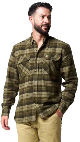 JACK PYKE Bleasdale Heavy Flannel Shirt Green XX-Large