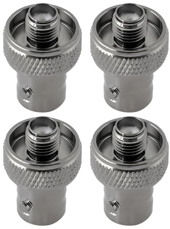 YINETTECH 4 Pezzi Da Adattatore Da BNC Femmina A SMA Maschio Per Radio Con Connettore Antenna SMA Maschio Incassato Compatibile Con Quansheng Compatibile Con Beofeng Compatibile Con Radtel Radio