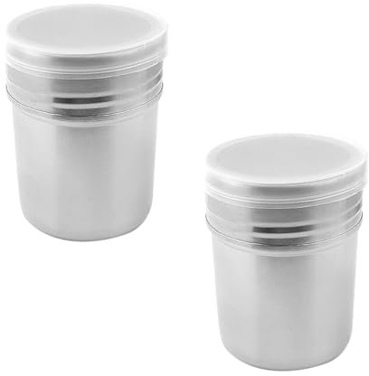 Uzndq 2 spargitore per zucchero a velo, spargitore in acciaio inox, spargitore per zucchero a velo, spargitore per cacao, spargitore in polvere in acciaio inox, shaker in polvere