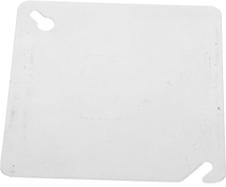 Blank Cover Wall Plate，Galvanized Metal Square Electrical Box Plate Flat Outlet Panel for Surface and Flush-Mounted Junction Boxes and Replacement for Outlets