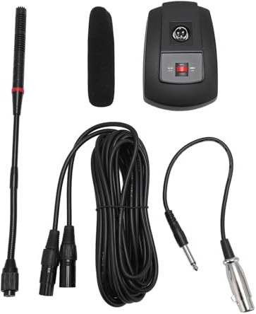 UUNPODDO Microfono a condensatore a collo di cigno, microfono da tavolo professionale con connessione XLR, modello di acquisizione cardioide per un suono chiaro durante lezioni, riunioni,