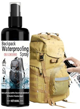 Spray imperméable pour vêtements – Spray protecteur de tissu | Agent de protection des vêtements de 100 ml pour équipement de plein air, vestes de pluie, sacs à dos, chapeaux, chaussures, camping