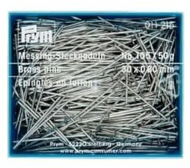 Prym 011215 Spilli Ottone No. 105, 0,80 x 30 mm, color oro, 50 g