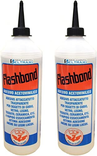 2 PZ. ADESIVO RAPIDO TRASPARENTE FLASH B ML.500