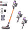 LaresarSSR Cordless Vacuum, 450W/38000pa Stick Touch Screen, Max 55 Mins Runtime, Handheld Cleaner for Home 8, Orange