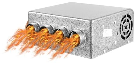 MEHOOSPVN Chauffage de voiture/van 12V 8A, chauffage quadruple, dégivreur de confort chauffage d'appoint, chauffage soufflant, chauffage d'habitacle pour vans dégivreur universel démbueur autos