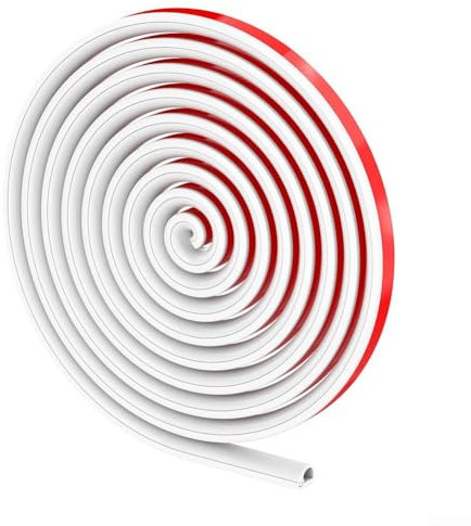 Gaine pour câbles électriques, conduit de gestion des câbles, mini conduit latéral semi-circulaire, parfait pour organiser les câbles emmêlés ou les rallonges