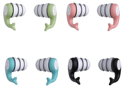 4 Pièces Protection Oreilles Natation Bouchons Oreilles Enfants Réutilisables en Silicone Bouchons Oreilles étanches Natation Enfants pour Surfeurs Plongeurs Piscines et Douches