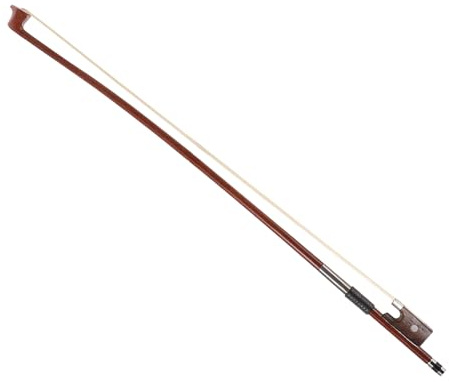 MAGICLULU Bastón de Violín 1/8 Crin de Caballo Natural, Palo Marrón, Accesorio de Instrumento para Estudiantes y Práctica Musical Color Aleatorio Color Aleatorio