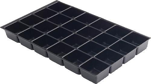 BISLEY MultiDrawer Schubladeneinsatz A4 24 Fächer für A4 Schubladen H 102, 87, 51 mm, Metall, 800 Kunststoff, 36.5 x 23.7 x 5 cm