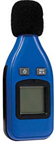 as - Schwabe 24105 Decibelímetro, digital, para medir el nivel de sonido, el ruido y el volumen, azul