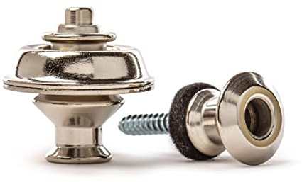 Jim Dunlop Straplok® Strap Retainers Dual Design - Nickel