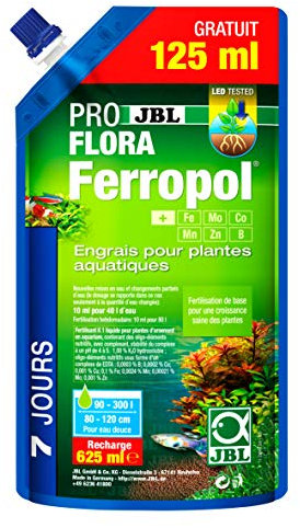 JBL Ferropol Ricarica Fertilizzante per Piante acquatiche 500 + 125 ml