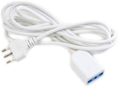 TEMPO DI SALDI Prolunga Elettrica da 10 M con Presa Bipasso 16A/10A per Dispositivi Elettronici