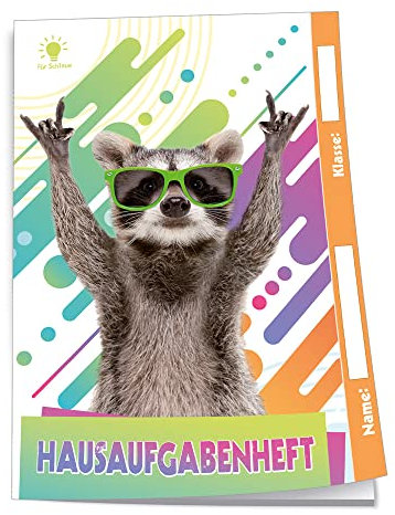 Trötsch Hausaufgabenheft Für Schlaue Waschbär: A5, 96 Seiten