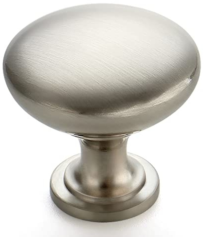 Ravinte 30 Pack Brushed Nickel Round Zinc Cabinet Knobs for Kitchen Bathroom Closet Dresser Cabinets
