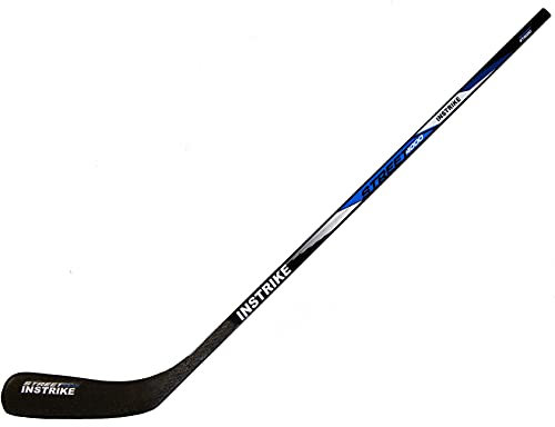 Instrike Street ST4000 Holzschläger Senior 60 für Straßen und Asphalt Premium Qualität Inline Hockey Eishockey (Rechts - rechte Hand unten Also normal für Linkshänder)