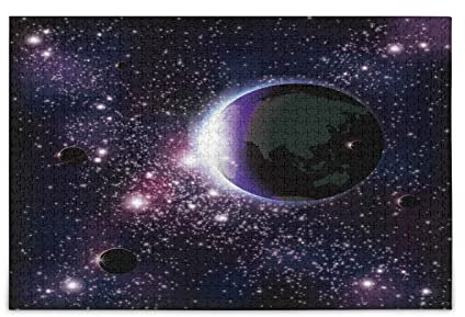 Space Star Earth Planet Jigsaw Puzzle 1000 Piece for Adults Large Puzzle for Teenager Gift Artwork Home Decor