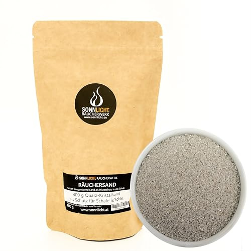 Sonnlicht Räuchersand 400 g – Kristall Feuersand fein für Räucherschale
