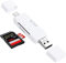 Lecteur Carte SD/Micro SD, Lecteur de Carte SD USB C/USB 2.0, USB C Lecteur de Carte Mémoire OTG USB 2.0 Adaptateur Compatible avec iPad Pro MacBook Pro et Plus