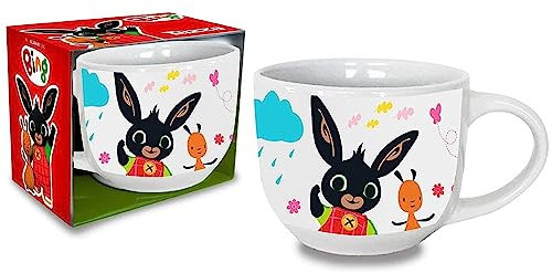 CARTOON Tazza da colazione modello jumbo Bing tazza per bambini in ceramica 380 ml con scatola