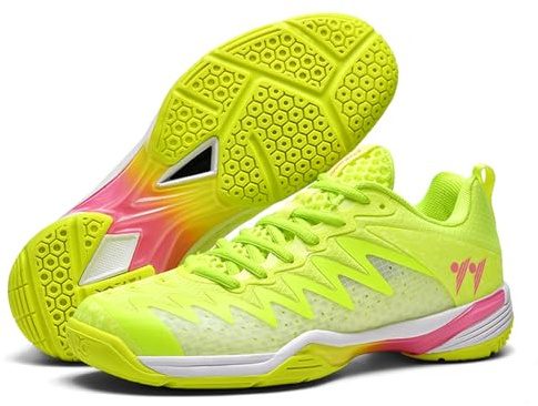 sekiueo Badminton Shoes Men Women Lightweight Indoor Outdoor Sneakers Breathable Comfortable for Court Tennis