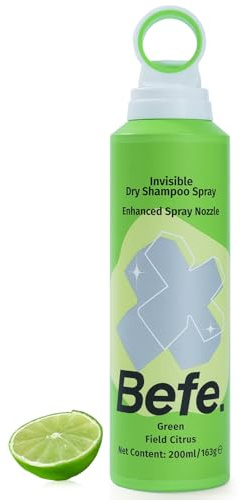 Befe Shampoing Sec Femme pour Cheveux Gras – Sans Résidu Blanc, Volume Instantané, Spray Léger et Uniforme, Fraîcheur Sans Lavage, 200 ml