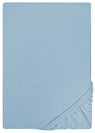biberna Jersey-Spannbetttuch 0077155 taubenblau 1x 90x190 cm - 100x200 cm