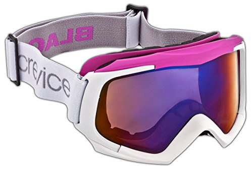 Black Crevice Damen Skibrille mit Doppelscheibe, weiß/pink, BCR043488-1…