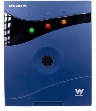 Woxter UPS 2000 VA - Sistema de alimentación ininterrumpida (SAI)(2000VA/1200 Watts, Autonomía Aprox 20-30 Minutos), Color Azul
