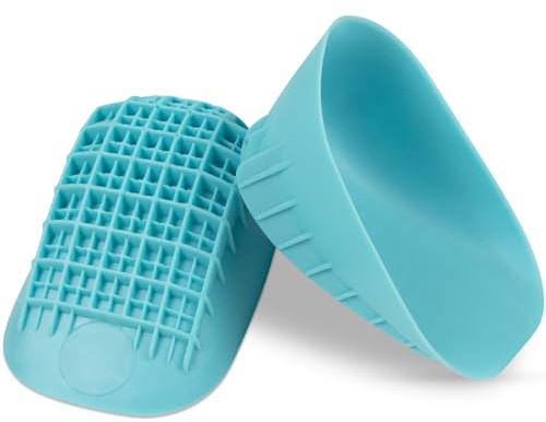 Heavy Duty Heel Cups for Heel Pain Relief & Support - Gel Cushion Shoe Inserts for Severs Disease & Plantar Fasciitis - Strong Honeycomb Pad for Women, Men, Kids - Fits Any Shoes