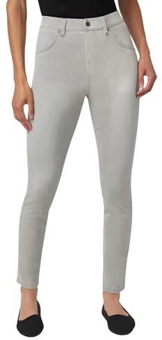 HUE Legging en Jean Taille Haute Ultra Doux, Silver Grey Wash, S Femme