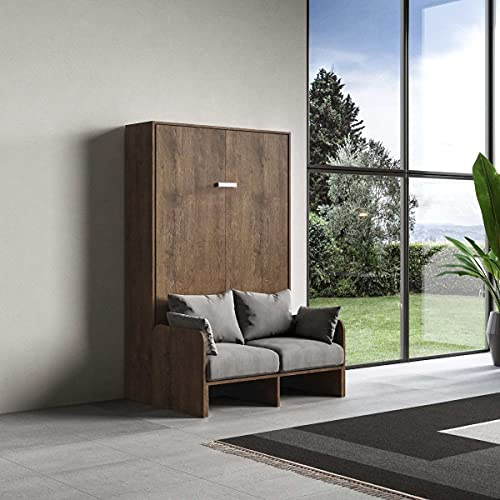 Itamoby Kentaro Sofà – Ausziehbares Doppelbett mit Sofa (Walnuss, Französisch (140 cm)