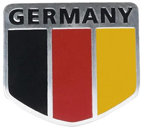 Froiny Universal-3d-metall, Aluminium, Deutschland-flaggen-Abzeichen Grille Emblem-Auto-Aufkleber-abziehbild-Dekoration