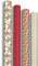 Clairefontaine 223897AMZC - Confezione da 12 rotoli di carta da regalo, 70 g, dimensioni: 2 x 0,70 m, motivo: pan di zenzero, feste di Natale